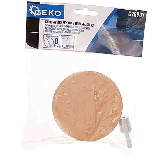 GEKO Rubberen schijf voor lijmverwijdering - 90 mm - Inclusief adapter