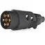 GEKO 7-pins trailerstekker - duurzaam kunststof - eenvoudig te monteren - 12V compatibel