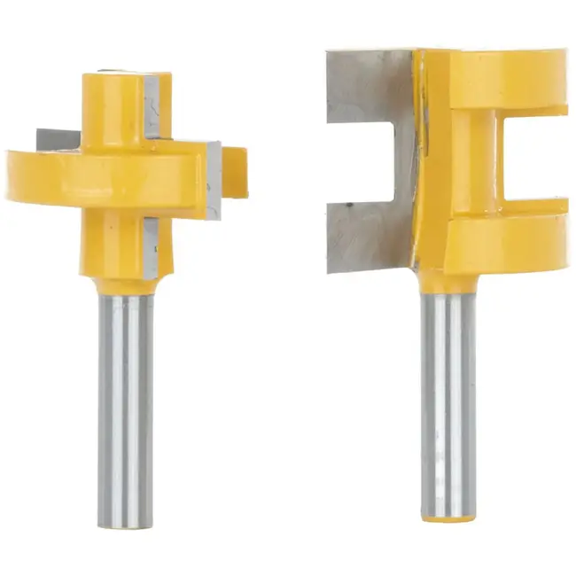 GEKO Freesbits - Multi-slot - 8mm schacht - 2 stuks - Carbide snijbladen