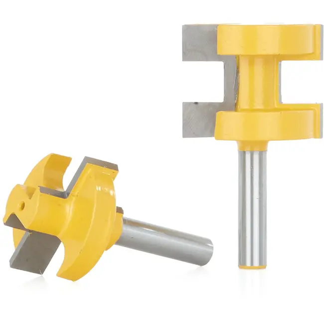 GEKO Freesbits - Multi-slot - 8mm schacht - 2 stuks - Carbide snijbladen