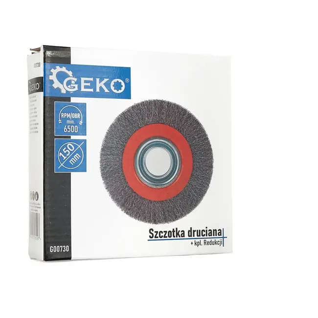 GEKO Stalen borstel - 150 mm - Inclusief reductieset - Voorbereiding en afwerking oppervlakken