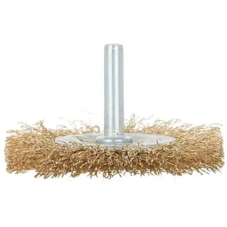 GEKO Ronde borstel - 60 mm - Messing draad - Voor moeilijk bereikbare plekken