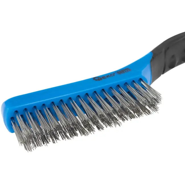GEKO Stalen handborstel - ergonomisch - 4 rijen - 260 mm - effectief reinigen
