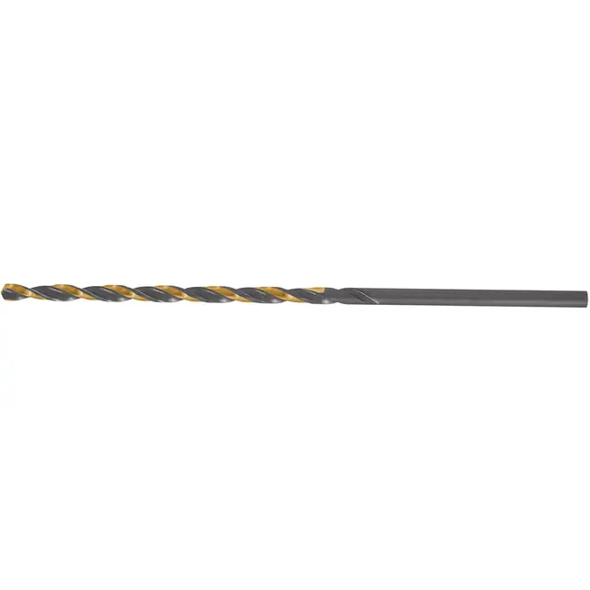 Tvardy Lang metaalboor - HSS M2 - TiN coating - 4 mm - zwart/goud
