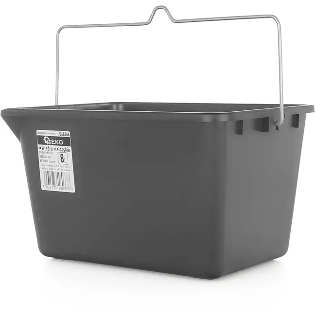 GEKO Verfemmer - 8L - Stevig PP Plastic - Met Groeven en Liter Markeringen