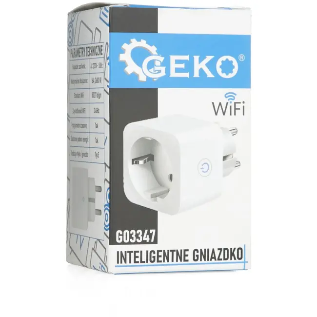 GEKO Slimme WiFi-stopcontact - 16A - Energiebeheer - Timerfunctie