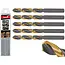 Tvardy Metaalboor - HSS 13 mm - TiN coating - Zwart & goud - Slijphoek 135° - 5 stuks