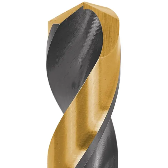 Tvardy Metaalboor - HSS 12,5 mm - TiN coating - Zwart & goud - Slijphoek 135° - 5 stuks