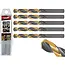 Tvardy Metaalboor - HSS 11 mm - TiN Coating - Zwart & Goud - Slijphoek 135° - 5 stuks