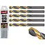 Tvardy Metaalboor - HSS 10,5 mm - TiN coating - Zwart & goud - Slijphoek 135° - 5 stuks