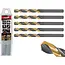 Tvardy Metaalboor - HSS 8,5 mm - TiN Coating - Zwart/Goud - Slijphoek 135° - 5 stuks