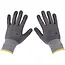 GEKO Nylon werkhandschoenen - latex grip - maat 9 - elastische manchet - 12 stuks