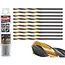 Tvardy Metaalboor - 4,00 mm - TiN Coating - HSS 4341 - Zwart & Goud - 10 stuks