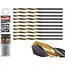 Tvardy Metaalboor - HSS 3,30 mm - Zwart & Goud - TiN Coating - Slijphoek 135° - 10 stuks