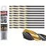 Tvardy Metaalboor - 3,20 mm - TiN coating - HSS 4341 - zwart/goud - 10 stuks