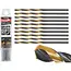 Tvardy Metaalboor - HSS 1,00 mm - TiN Coating - Zwart & Goud - Slijphoek 135° - 10 stuks
