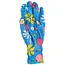 GEKO Dames werkhandschoenen - nitril coating - maat 6 - blauw met bloemen - 12 stuks