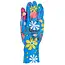 GEKO Dames werkhandschoenen - nitril coating - maat 6 - blauw met bloemen - 12 stuks