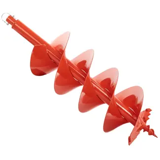 John Gardener Professionele grondboor - 250mm diameter - 800mm lengte - Dubbelbladig ontwerp - Oranje