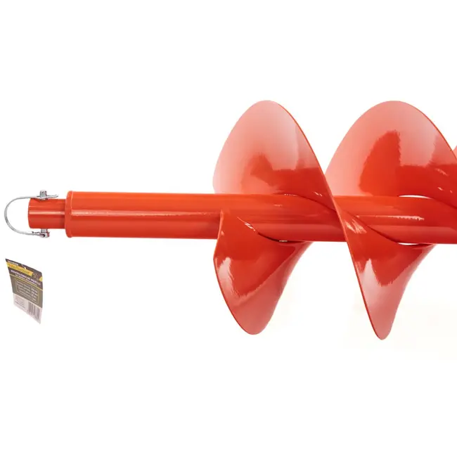 John Gardener Professionele grondboor - 250mm diameter - 800mm lengte - Dubbelbladig ontwerp - Oranje