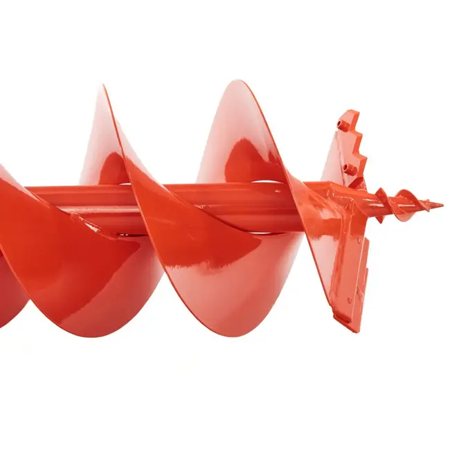 GEKO Professionele grondboor - 250mm diameter - 800mm lengte - Dubbelbladig ontwerp - Oranje