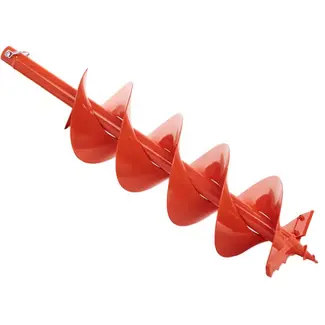 John Gardener Professionele grondboor - 200mm diameter - 800mm lengte - Dubbelbladig ontwerp - Oranje