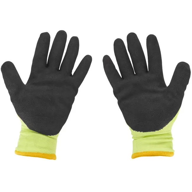 GEKO Fluorescerende werkhandschoenen - Geïsoleerd - Maat 11 - Veiligheid en comfort - 12 stuks