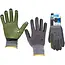 GEKO Nylon werkhandschoenen - latex grip - maat 8 - elastische manchet - 12 stuks