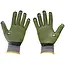GEKO Nylon werkhandschoenen - latex grip - maat 8 - elastische manchet - 12 stuks