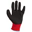 GEKO Werkhandschoenen - Katoen met latexcoating - Maat 11 - Rood/Zwart - EN388 2131 - 12 stuks
