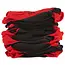 GEKO Katoenen werkhandschoenen - latex grip - maat 7 - rood/zwart - 12 stuks
