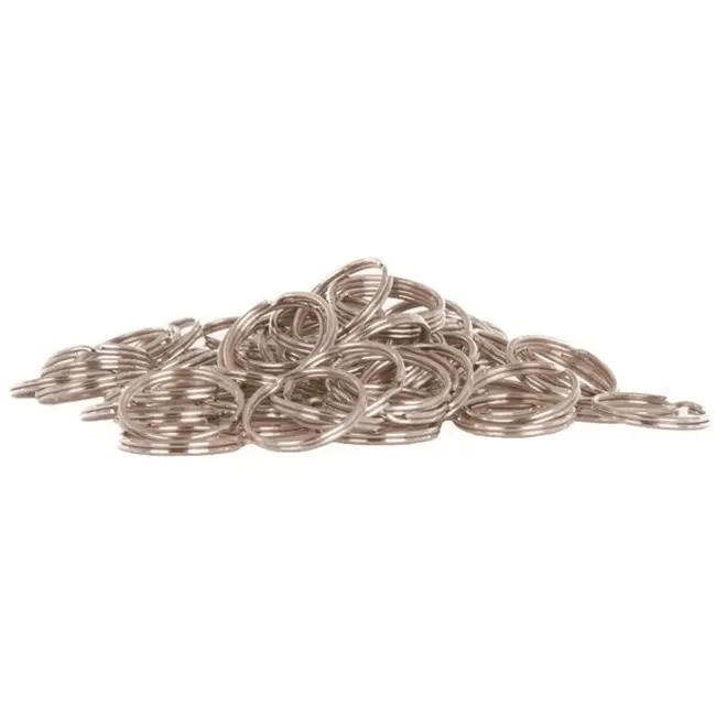 GEKO Metalen sleutelhangers - 25 mm - set van 100 stuks