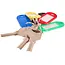 GEKO Metalen sleutelhangers - 25 mm - set van 100 stuks