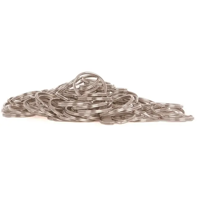 GEKO Metalen sleutelhangers - 30 mm - Set van 100 stuks