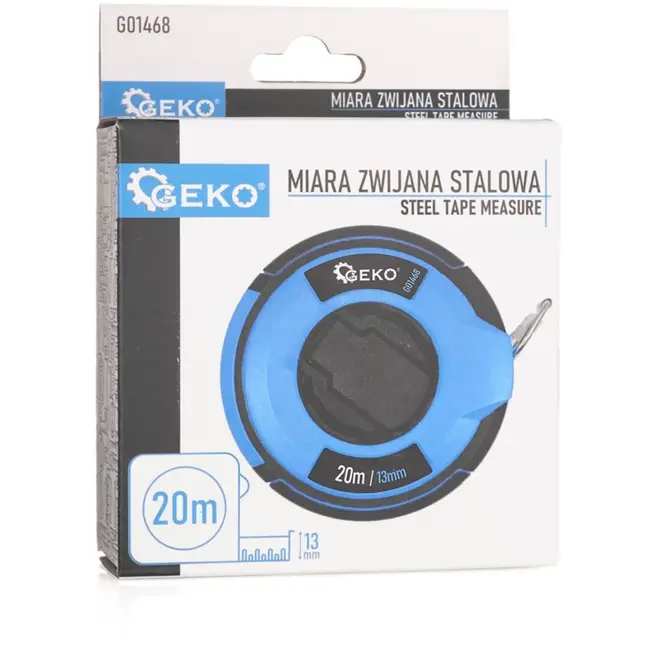 GEKO Rolmaat - Staal - 20m - Nylon Coating - Duurzaam Design