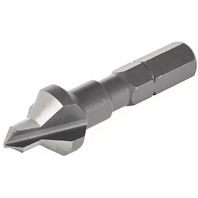 GEKO Countersink boor - HSS staal - 5/12 mm - 45° hoek - Hexagonale schacht
