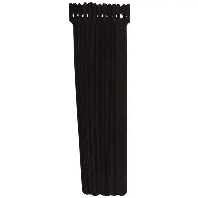 GEKO Klittenband kabelbinders - 10 stuks - 210x12 mm - Herbruikbaar en flexibel