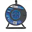 GEKO Elektrische kabelhaspel - 40m - 4 stopcontacten - 1.5mm2 - zwart
