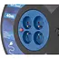 GEKO Elektrische kabelhaspel - 40m - 4 stopcontacten - 1.5mm2 - zwart
