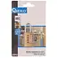GEKO Messing combinatieslot - 4-cijferig - 21mm - Weerbestendig - 10.000 combinaties
