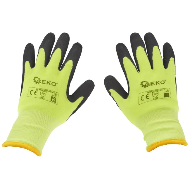 GEKO Fluorescerende winterwerkhandschoenen - isolerend - maat 9 - 12 stuks