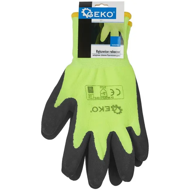 GEKO Fluorescerende winterwerkhandschoenen - isolerend - maat 9 - 12 stuks