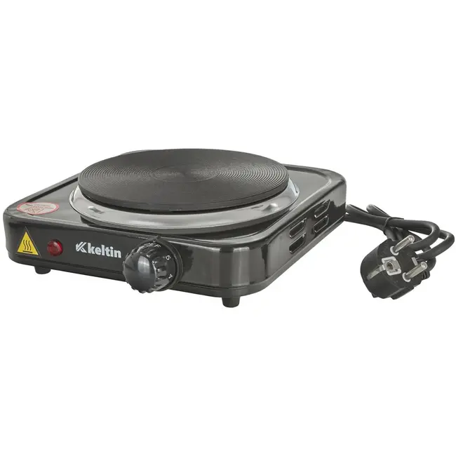 Keltin Compacte elektrische kookplaat - 1000W - draagbaar en krachtig - 5 standen - hittebestendig
