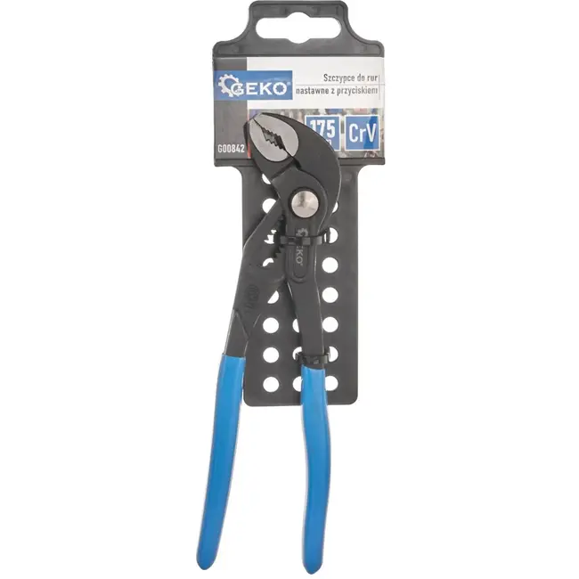 GEKO Waterpomptang - 175 mm - Zelfsluitend - Snelle Aanpassing - CrV Staal