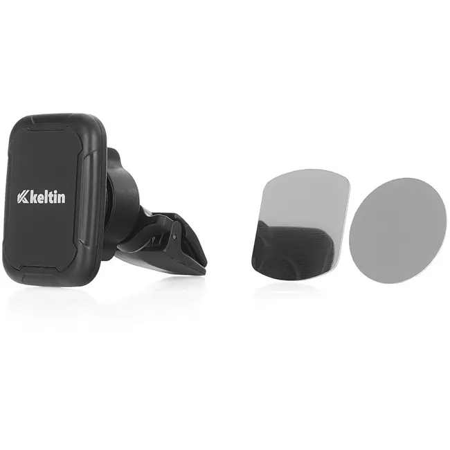 Keltin Magnetische telefoonhouder - 360° draaibaar - minimalistisch design - zwart