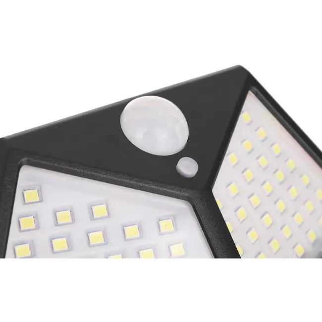 Keltin Solar buitenlamp - 100 LED - Bewegings- en schemersensor - 270° verlichting - 50W - IP65 weerbestendig