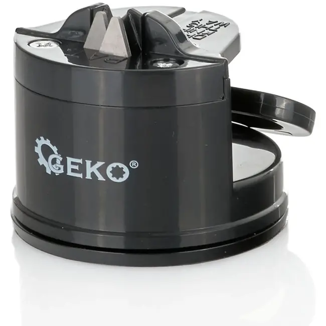 GEKO Handmatige messenslijper - Zuignapbevestiging - Tungsten Carbide - Veilig en Eenvoudig Gebruik