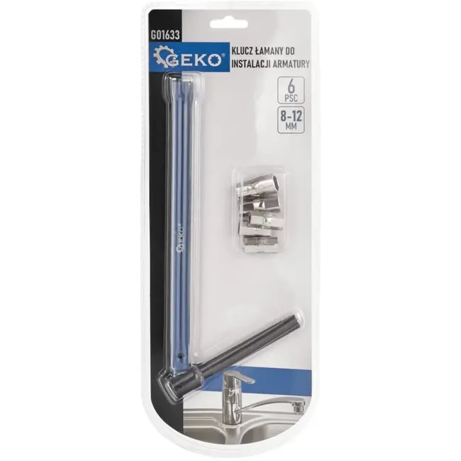 GEKO Installatietool - Verstelbare Sleutel - Antislip Handgreep - 8-12 mm