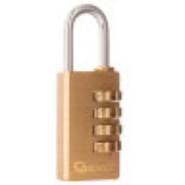 GEKO Messing combinatieslot - 4-cijferig - 28mm - Weerbestendig - 10.000 combinaties