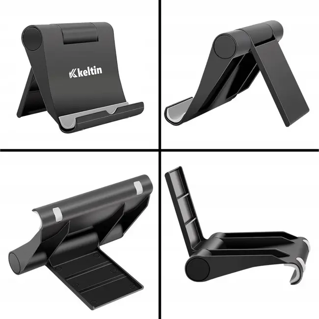 Keltin Universele telefoon- en tablethouder - verstelbare hoek - duurzaam plastic - veelzijdig gebruik